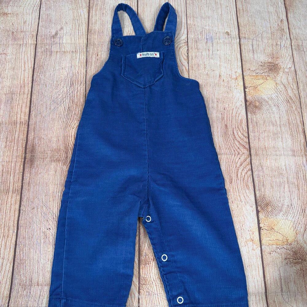 Vintage Health-tex 18 Month Blue Corduroy Overalls
